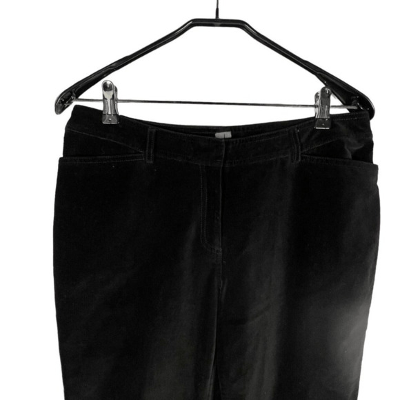 Calvin Klein  Black Velvet Pants Size 10 - Picture 3 of 8
